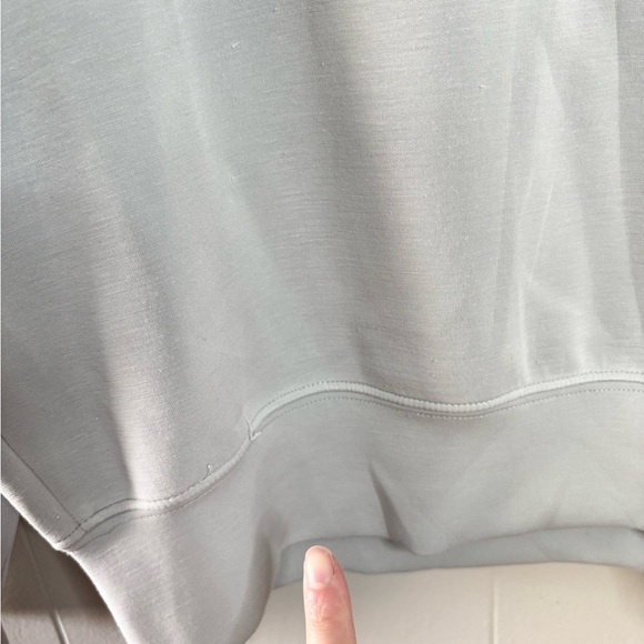 Club Monaco mock pullover modal stretch soft sweatshirt size XS grey/blue - Picture 3 of 6